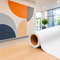Matte grey-back printable adhesive vinyl roll