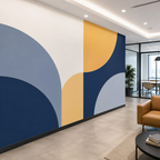 Grey-back printable vinyl applied as a wall mural