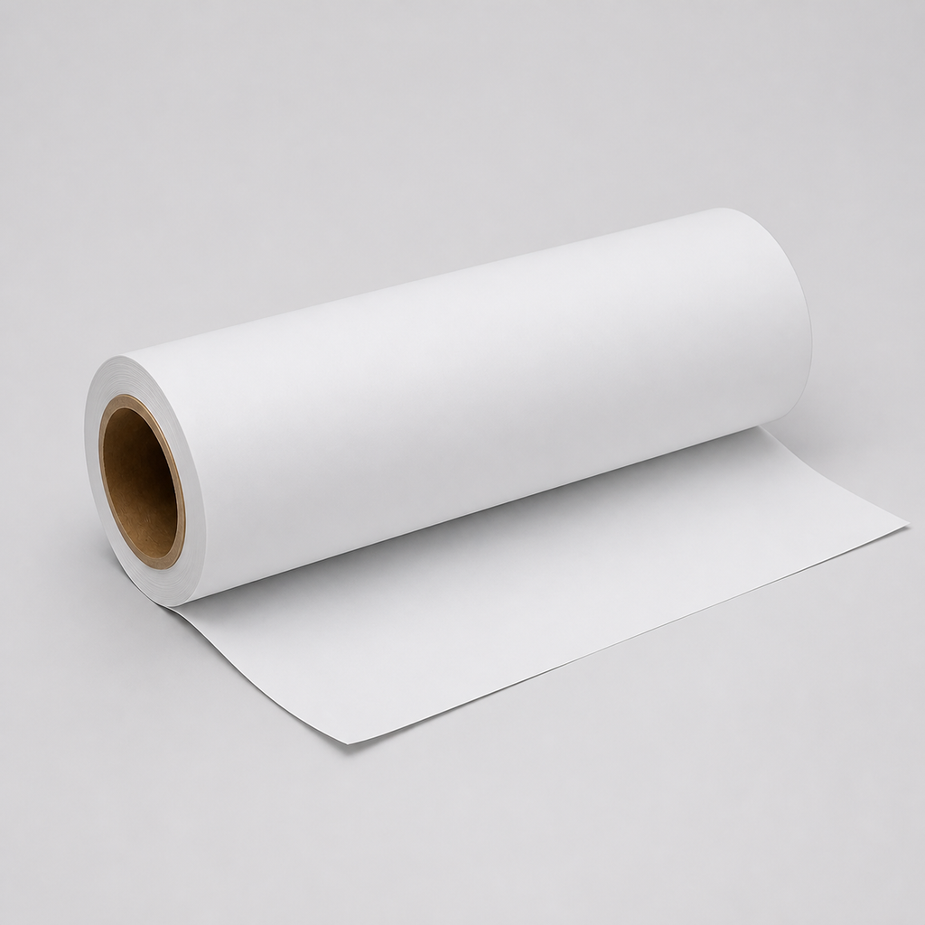 6mil matte permanent white printable vinyl roll