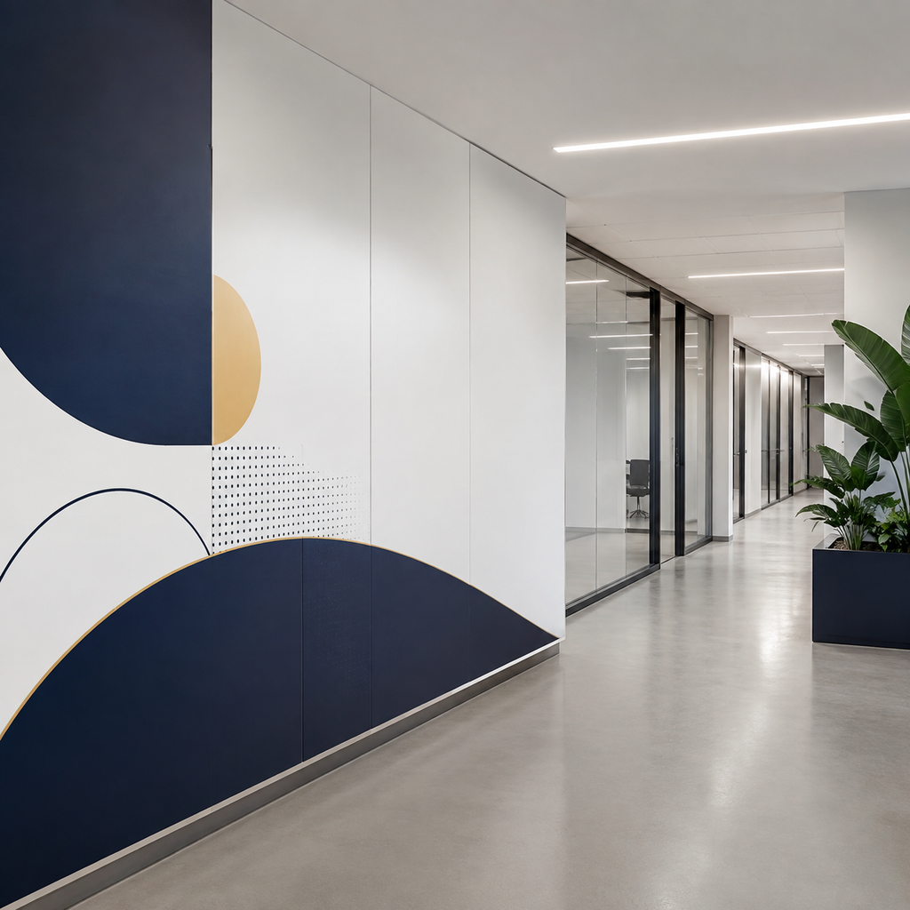 Matte permanent printable vinyl used for wall graphics