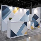 Matte removable printable vinyl used for a trade show display