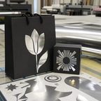 Silver chrome printable vinyl used for packaging decals