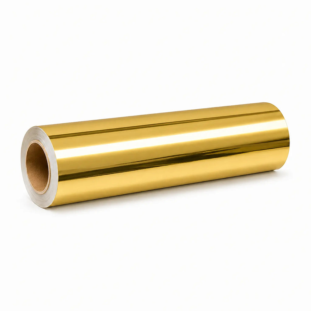 Gold metallic chrome printable vinyl roll