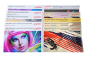 Graphictac printed product sample swatches showing available media finishes