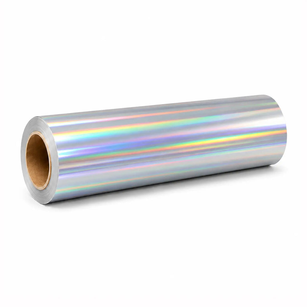 Rainbow holographic printable vinyl roll